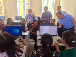 Nghi Lộc: Đào tạo nghề tin học cho hội viên nông dân