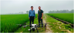 Yên Thành:  Ứng dụng máy bay không người lái vào sản xuất nông nghiệp