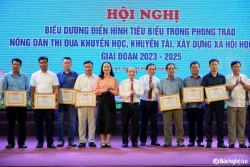 Biểu dương 50 điển hình trong phong trào nông dân thi đua khuyến học, khuyến tài