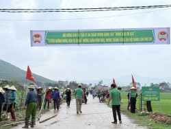 Hội Nông dân xã Tân Kỳ phối hợp cùng Chi hội Nông dân xóm Tân Văn đã tổ chức ra quân trồng “Hàng cây Nông dân ơn Bác”