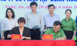 Hội Nông dân Nghệ An ký kết biên bản ghi nhớ hợp tác với Công ty cổ phần Tập đoàn ThaiBinh Seed