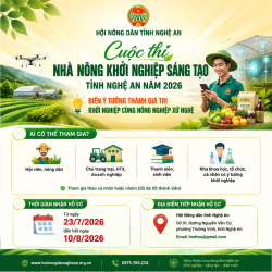 Hội Nông dân tỉnh phát động Cuộc thi “Nhà nông khởi nghiệp sáng tạo tỉnh Nghệ An” năm 2026